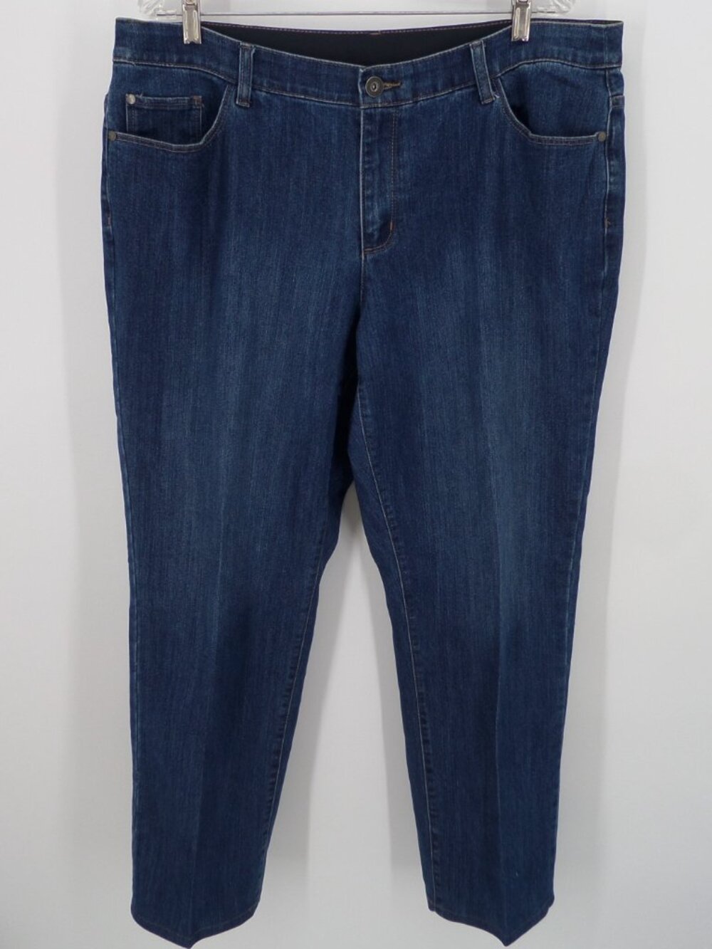 CJ Banks Women's Fall Flair Bottom Leg Blue Jeans Size 18W  EUC